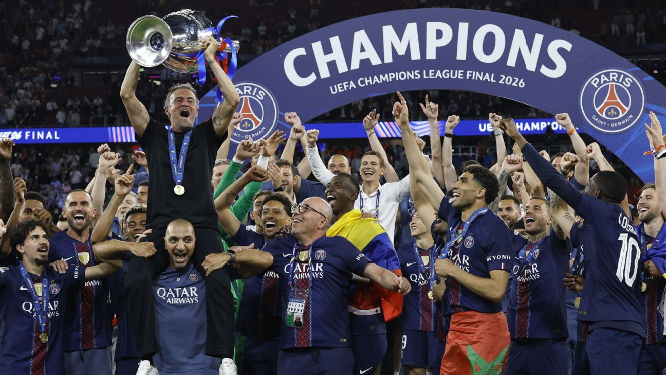 พาวเวอร์แรงกิ้ง ยูฟ่า แชมเปียนส์ลีก ก่อน Matchday 1: PSG นำอันดับ 1 รูปประกอบข่าวฟุตบอล