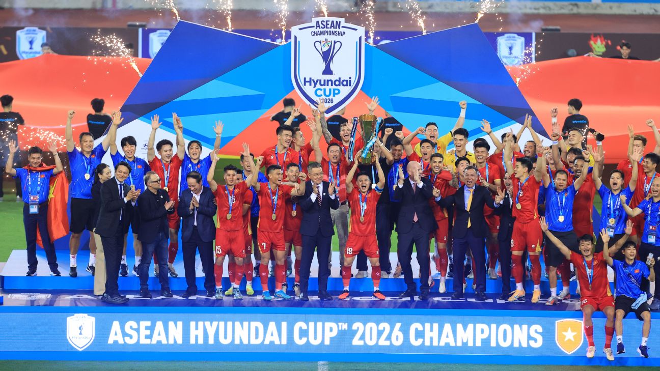 เวียดนามคว้าแชมป์ ASEAN Championship 2026 อีกครั้ง หลังเสมอไทย 2-2 ปิดสกอร์รวม 4-2 รูปประกอบข่าวฟุตบอล