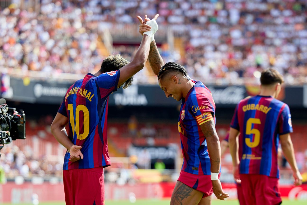 ภาพประกอบข่าวลามีน ยามาลยิงสองประตูให้บาร์เซโลนาชนะบาเลนเซีย 5-0