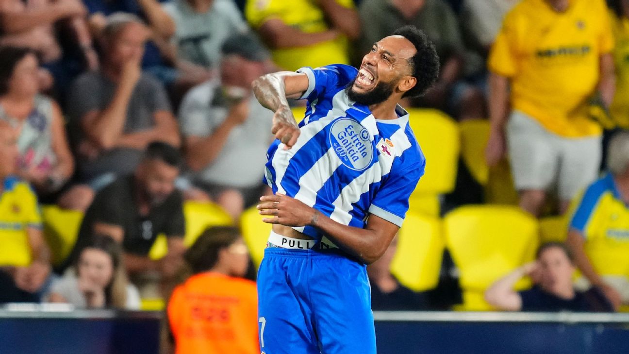 Aubameyang ยิง 4 นัดติด พา Deportivo บุกชนะ Villarreal 3-2 ใน LaLiga รูปประกอบข่าวฟุตบอล