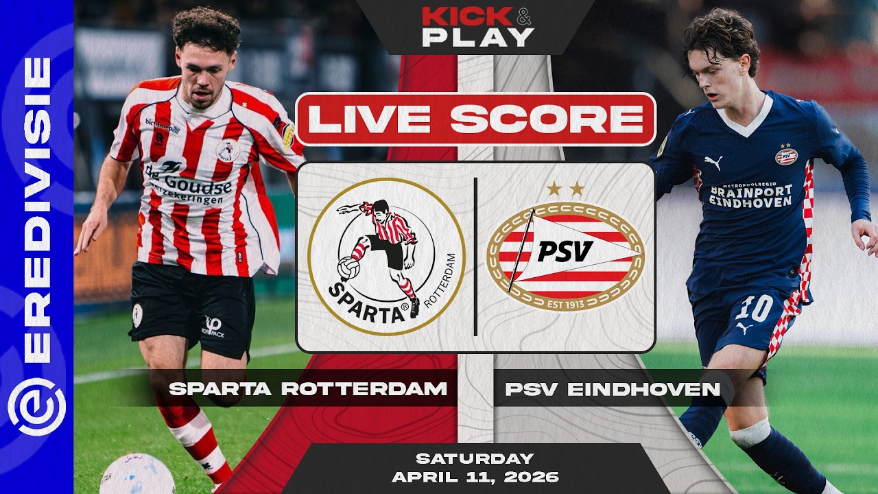 PSV Eindhoven vs Sparta Rotterdam ภาพถ่ายทอดสดฟุตบอล
