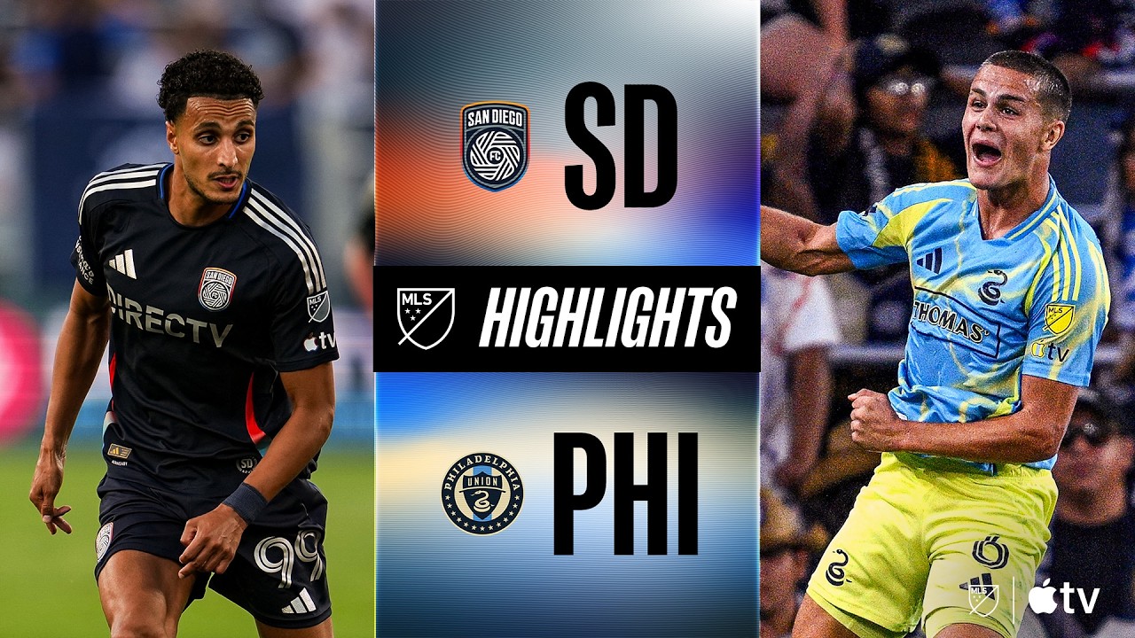 San Diego FC vs Philadelphia Union วิดีโอฟุตบอล