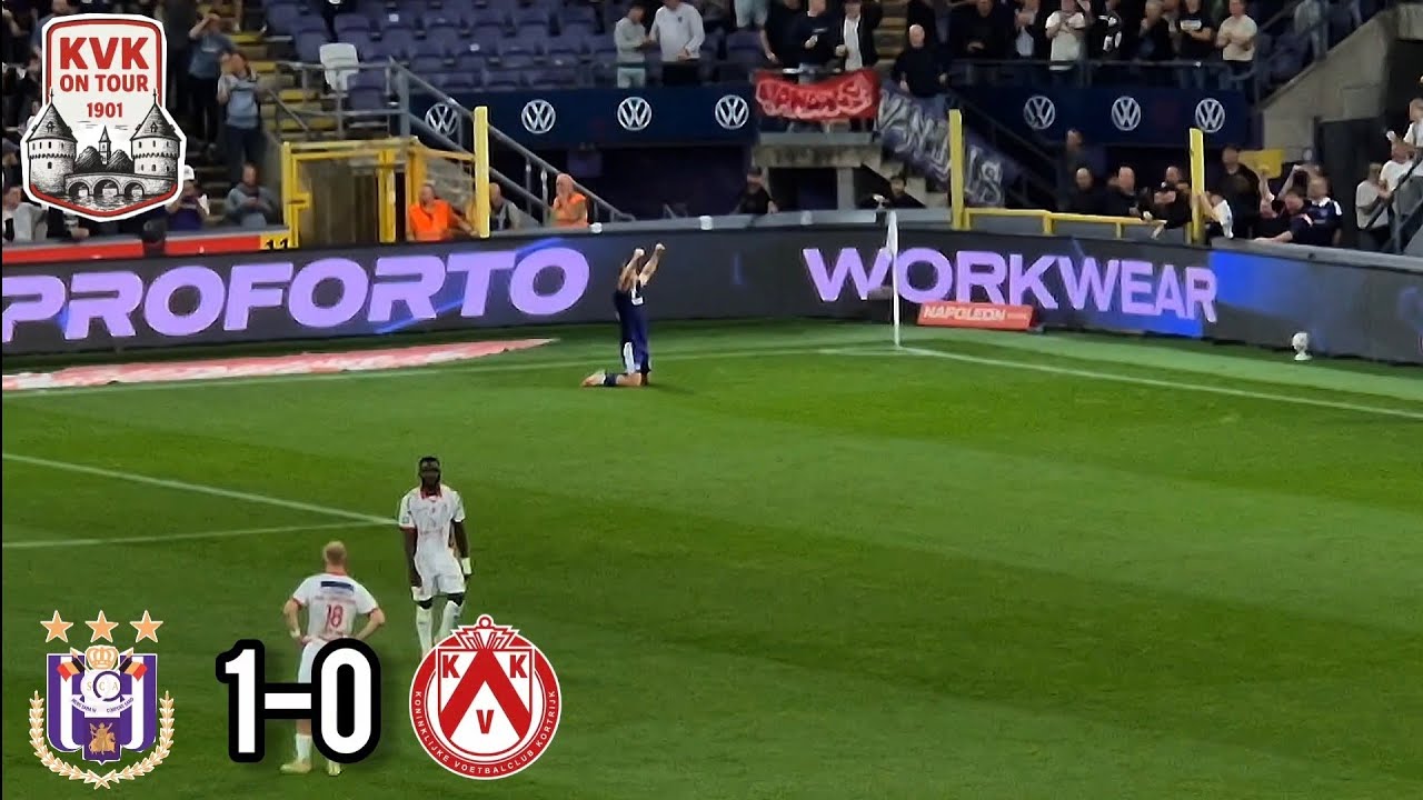 Anderlecht vs KV Kortrijk ภาพวิดีโอไฮไลท์ฟุตบอล