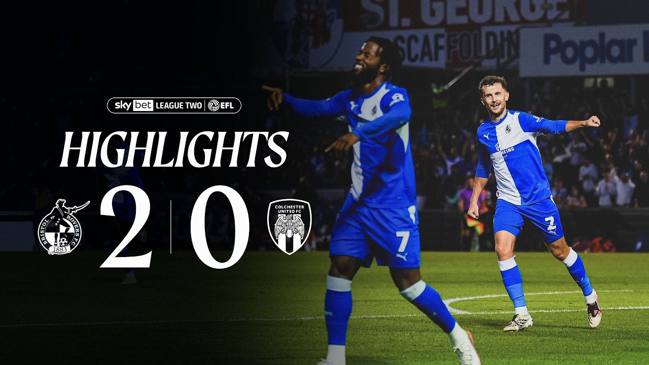 Bristol Rovers vs Colchester United ภาพวิดีโอไฮไลท์ฟุตบอล