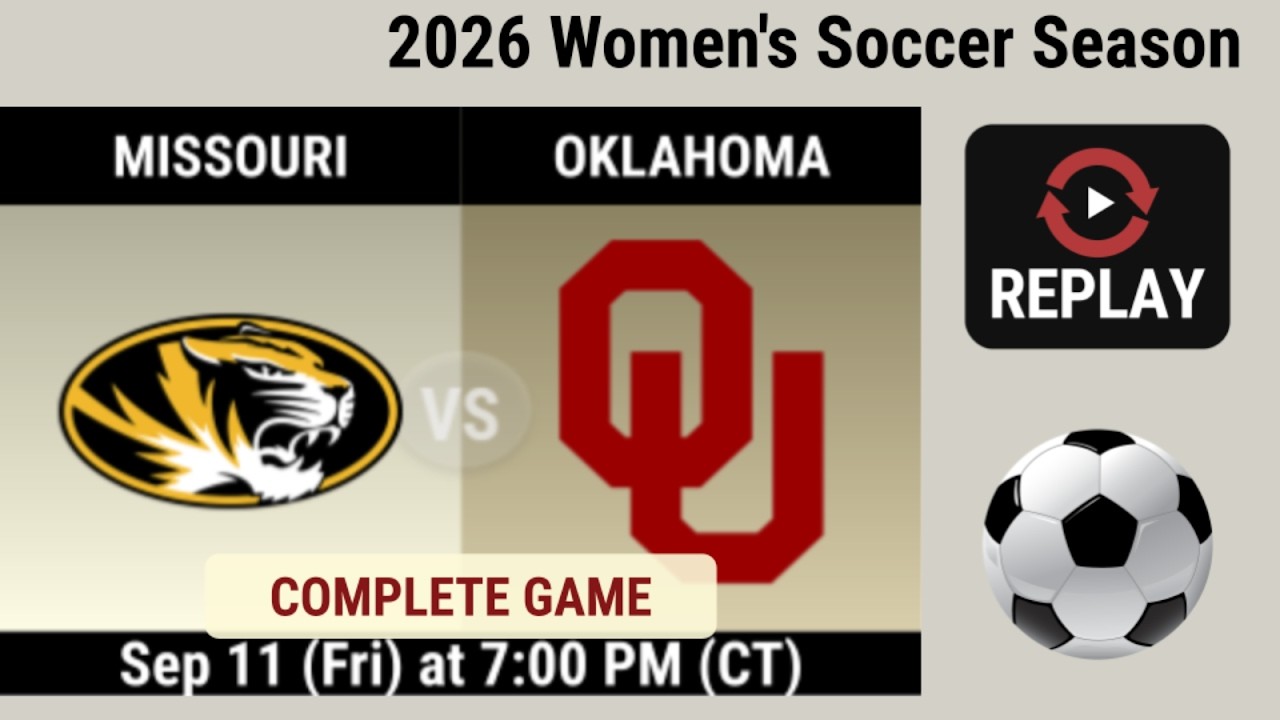 Oklahoma vs Missouri ภาพวิดีโอไฮไลท์ฟุตบอล