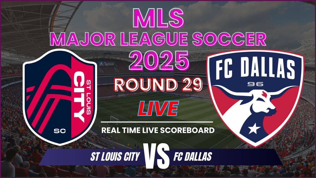 St. Louis CITY SC vs FC Dallas ภาพถ่ายทอดสดฟุตบอล