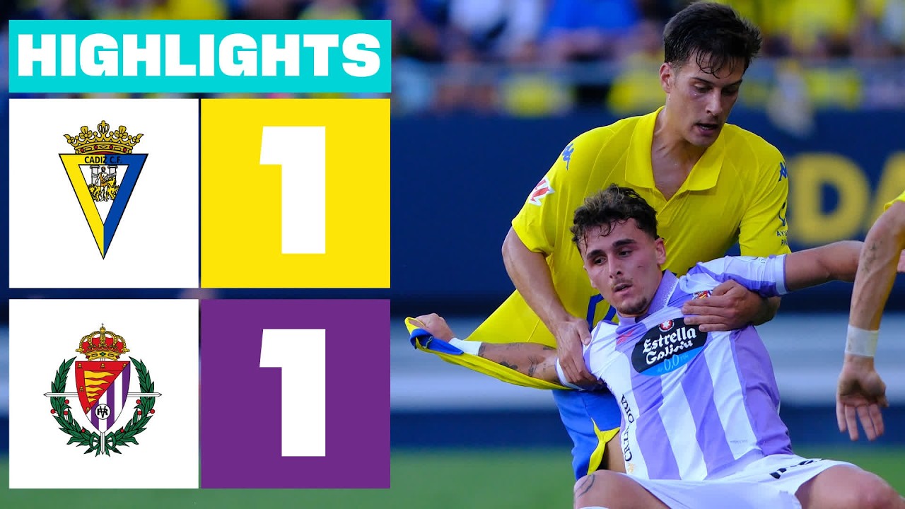 Cádiz vs Real Valladolid ภาพวิดีโอไฮไลท์ฟุตบอล