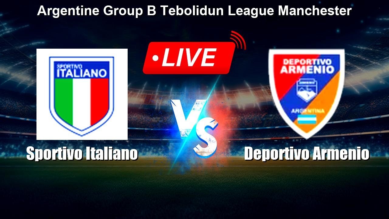 🔴 LIVE: Sportivo Italiano vs Deportivo Armenio - Live Score Today ภาพถ่ายทอดสดฟุตบอล
