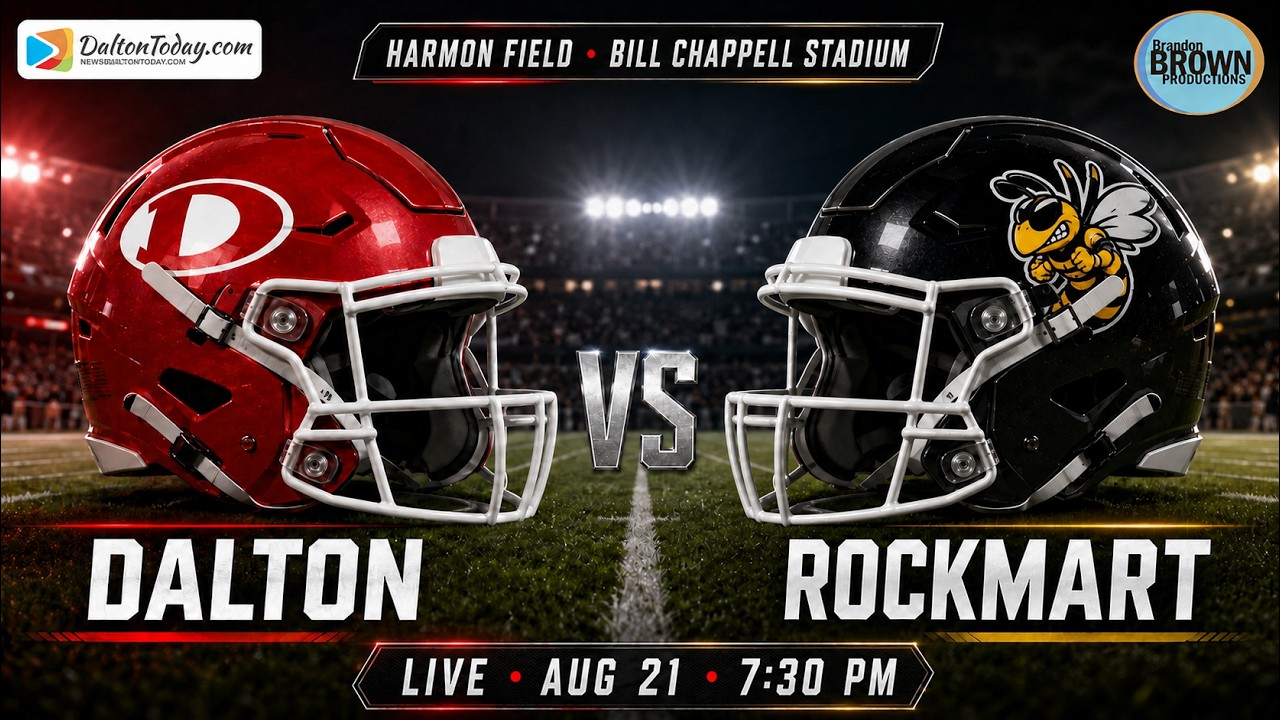 Dalton vs Rockmart LIVE | 2026 High School Football Game 1 ภาพถ่ายทอดสดฟุตบอล
