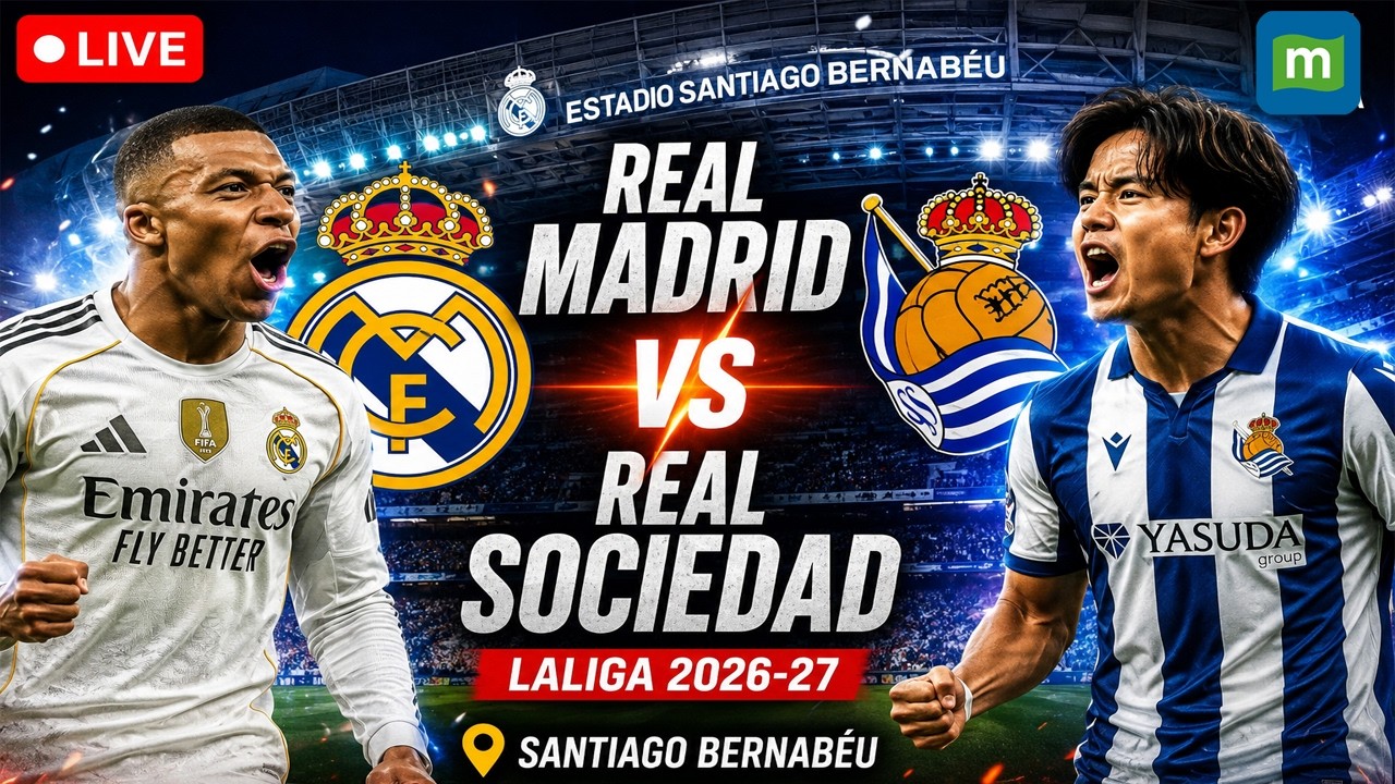 Real Madrid vs Real Sociedad WATCH LIVE: LaLiga 2026-27 | Santiago Bernabéu | LIVE Football Today ภาพถ่ายทอดสดฟุตบอล