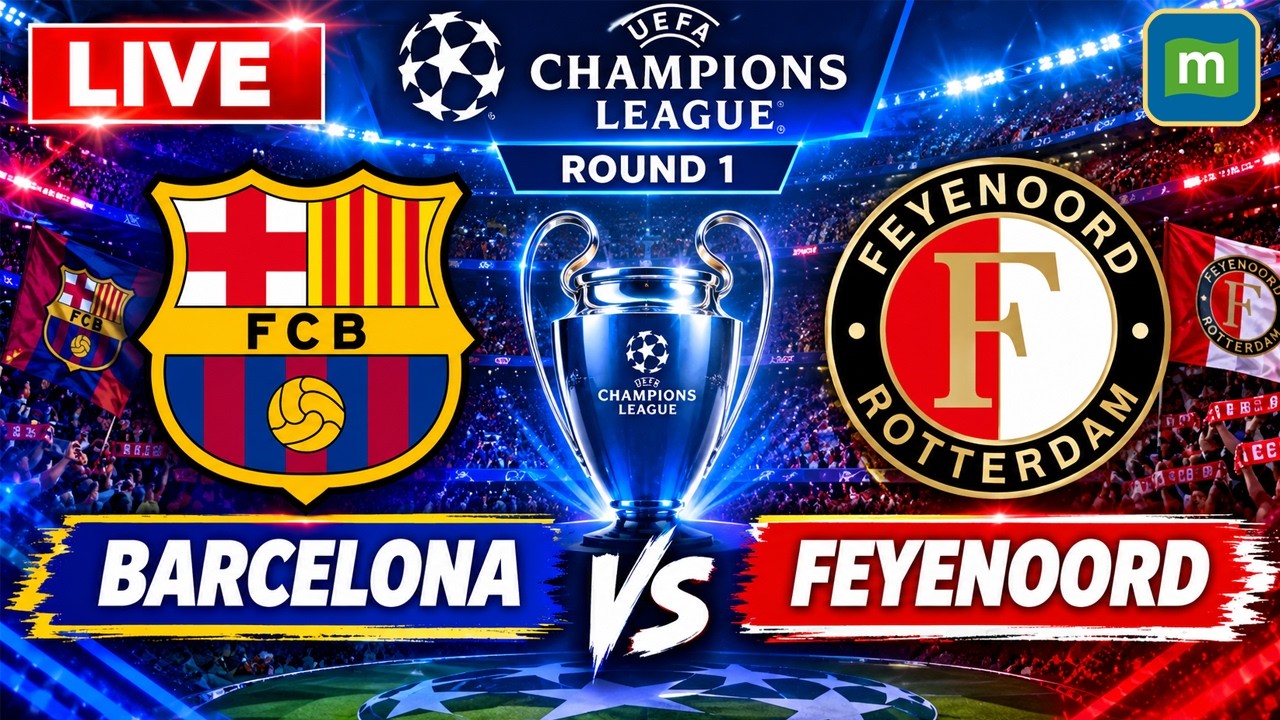 Barcelona vs Feyenoord Football LIVE: UEFA Champions League Round 1 | Football LIVE | N18G ภาพถ่ายทอดสดฟุตบอล