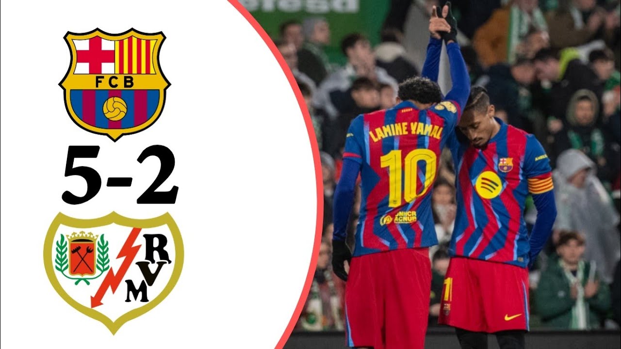 Barcelona vs Rayo Vallecano วิดีโอฟุตบอล