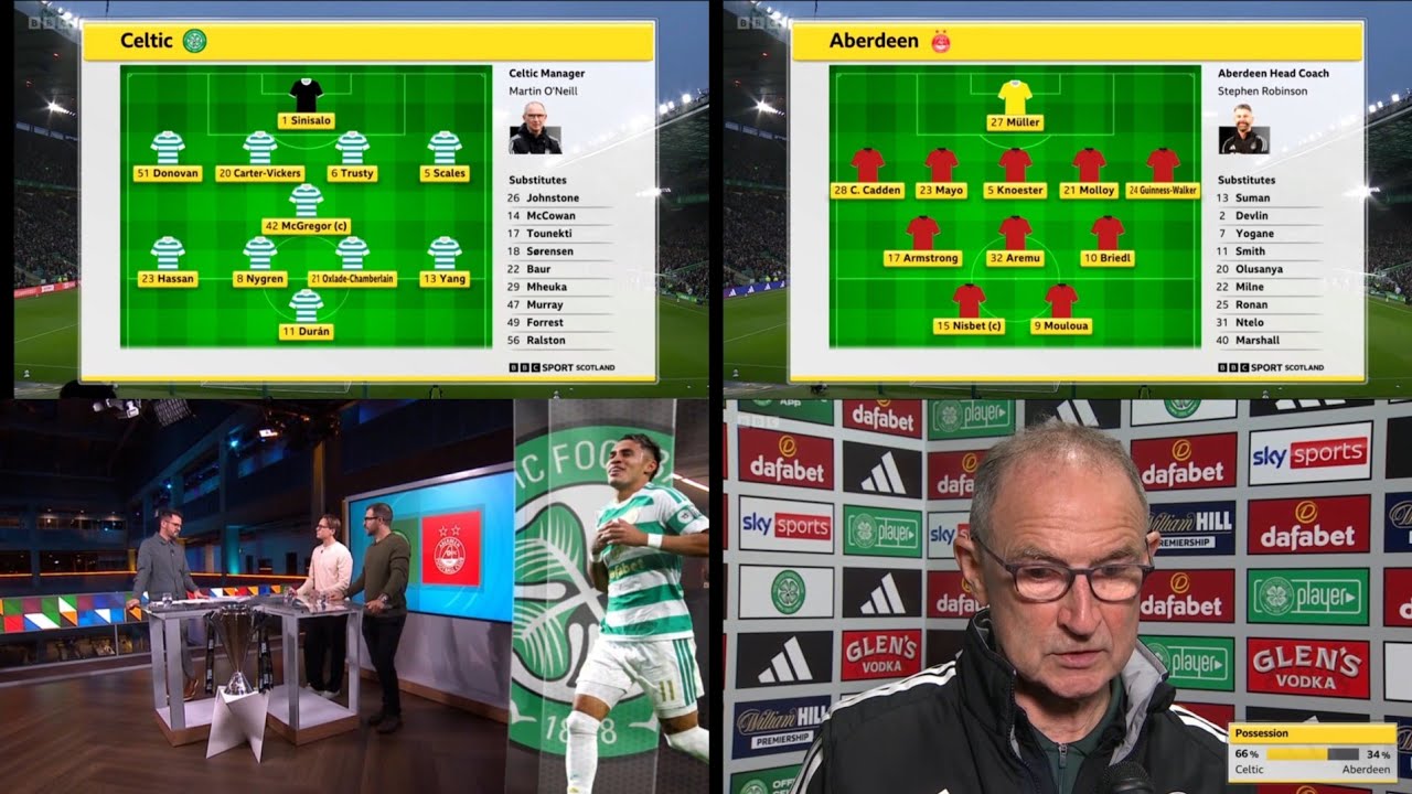 Celtic vs Aberdeen วิดีโอฟุตบอล