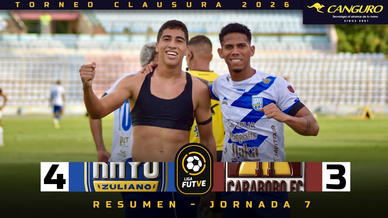 Rayo Zuliano vs Carabobo วิดีโอฟุตบอล