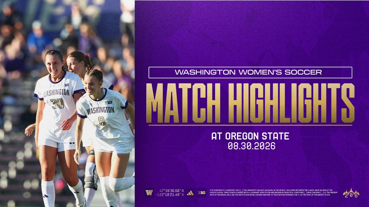 Oregon State vs Washington ภาพวิดีโอไฮไลท์ฟุตบอล