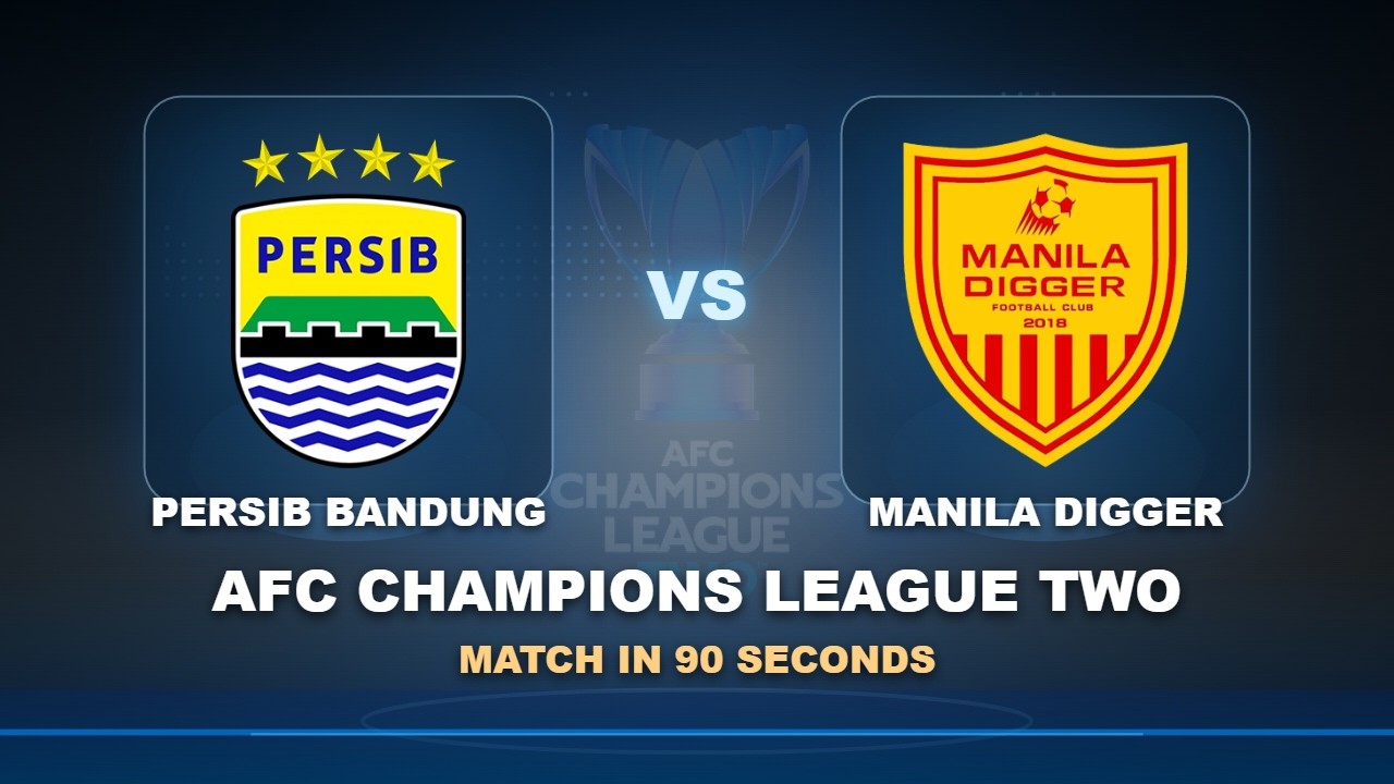 Persib vs Manila Digger วิดีโอฟุตบอล