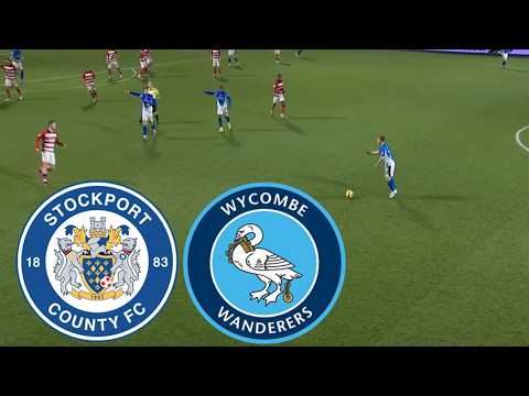 Stockport County vs Wycombe Wanderers ภาพถ่ายทอดสดฟุตบอล