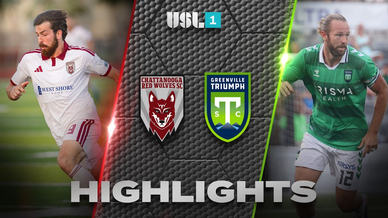 Chattanooga Red Wolves vs Greenville Triumph วิดีโอฟุตบอล