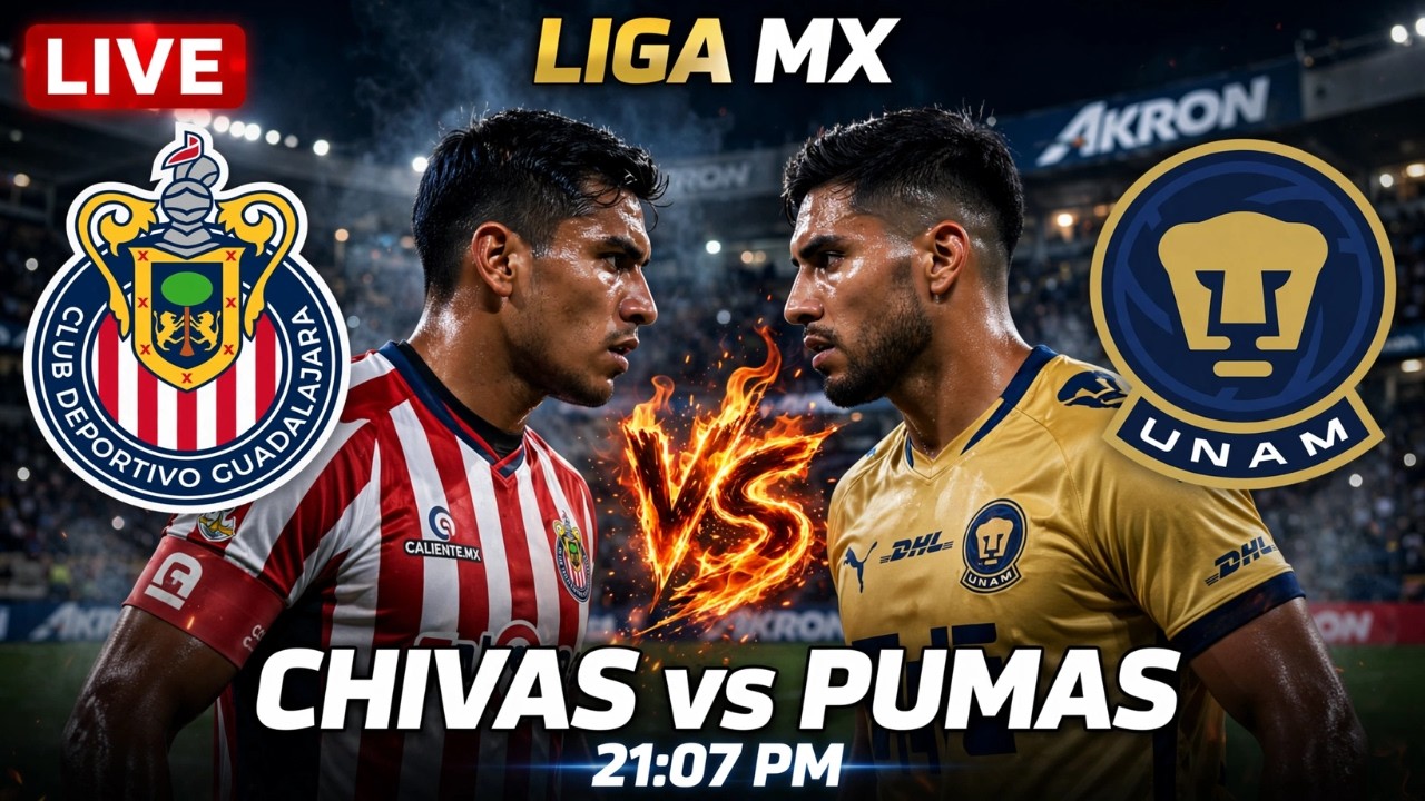 Guadalajara vs Pumas UNAM ภาพถ่ายทอดสดฟุตบอล