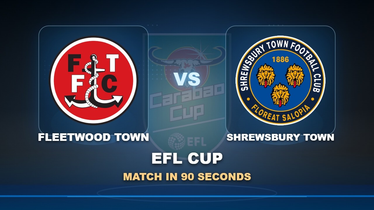 Fleetwood Town vs Shrewsbury Town ภาพวิดีโอไฮไลท์ฟุตบอล