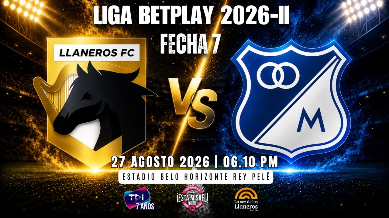 Llaneros FC vs Millonarios วิดีโอฟุตบอล