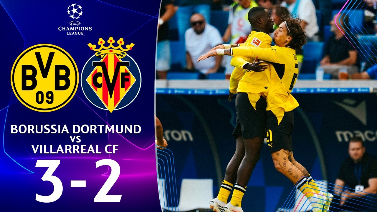 Borussia Dortmund vs Villarreal ภาพวิดีโอไฮไลท์ฟุตบอล