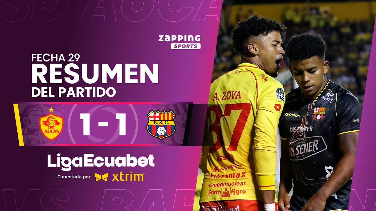 Aucas vs Barcelona SC ภาพวิดีโอไฮไลท์ฟุตบอล
