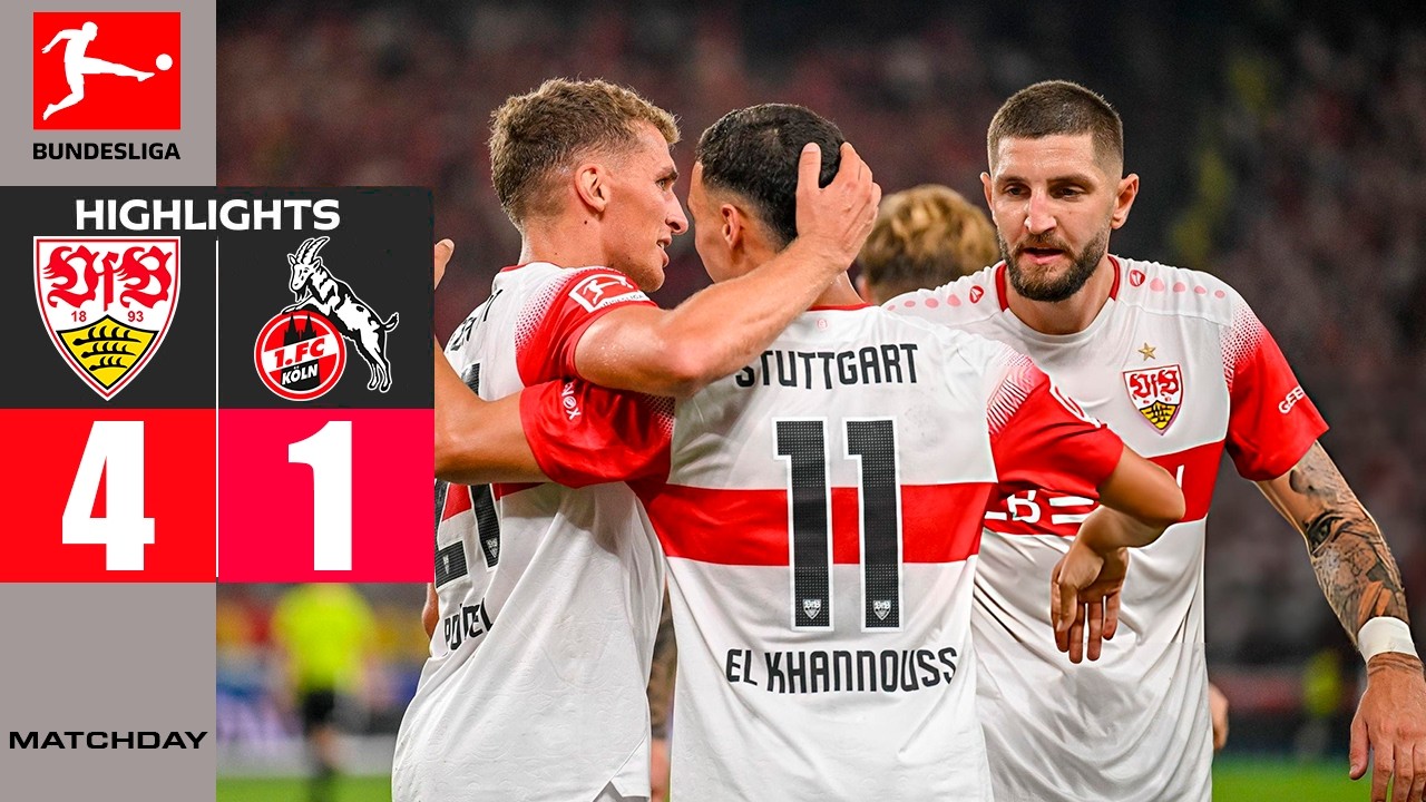 VfB Stuttgart vs FC Cologne ภาพวิดีโอไฮไลท์ฟุตบอล