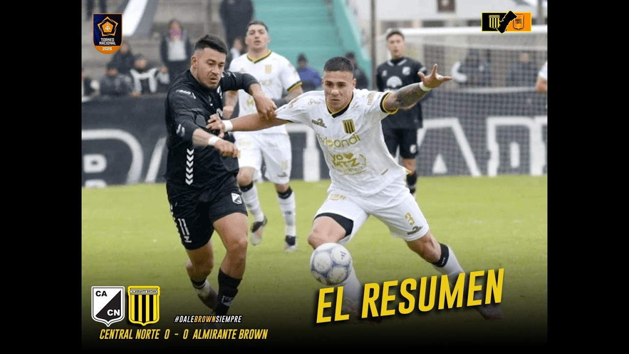 Central Norte vs Almirante Brown ภาพวิดีโอไฮไลท์ฟุตบอล