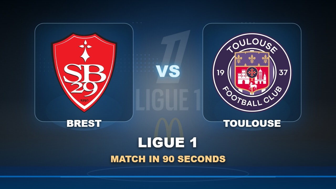 Brest vs Toulouse วิดีโอฟุตบอล