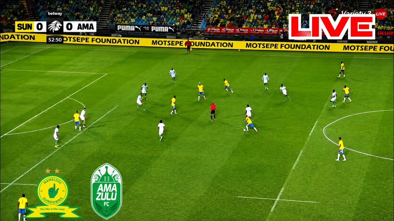🔴LIVE!!! Mamelodi Sundowns vs Amazulu FC Live Match Today| All Goals & Highlights ภาพถ่ายทอดสดฟุตบอล