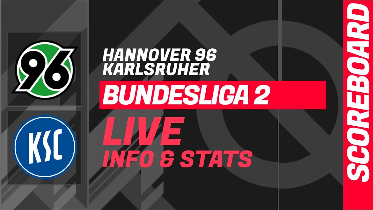 Hannover 96 vs Karlsruher SC ภาพถ่ายทอดสดฟุตบอล