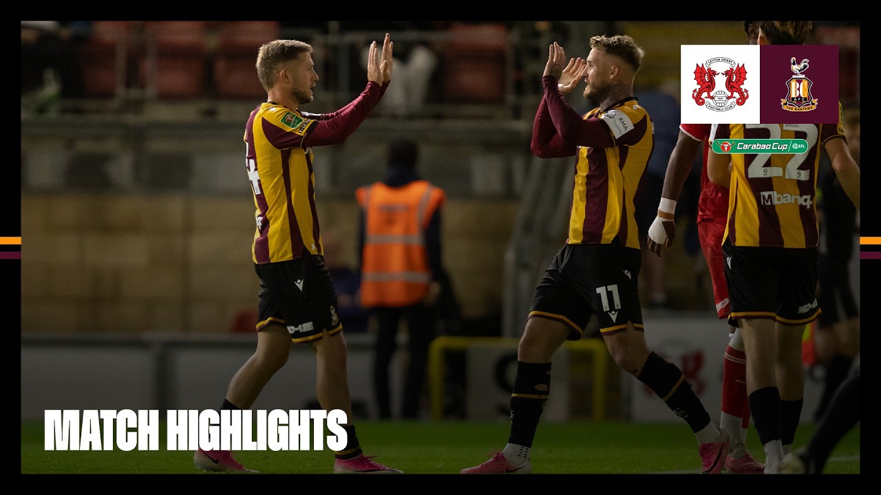 Leyton Orient vs Bradford City ภาพวิดีโอไฮไลท์ฟุตบอล
