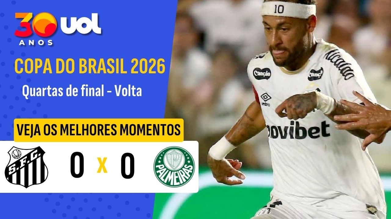 Santos vs Palmeiras ภาพวิดีโอไฮไลท์ฟุตบอล