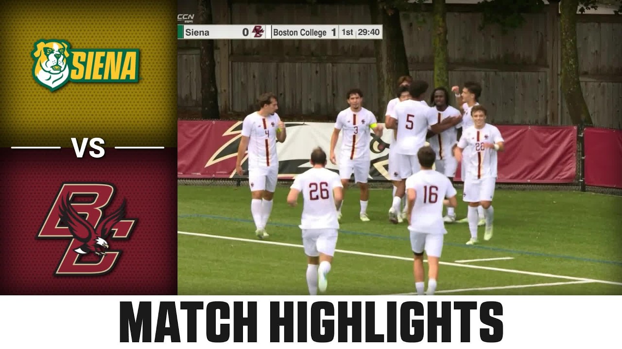 Boston College vs Siena ภาพวิดีโอไฮไลท์ฟุตบอล