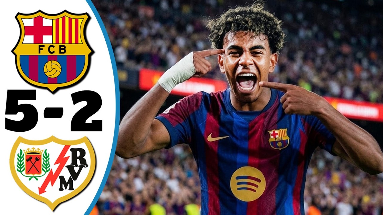 Barcelona vs Rayo Vallecano ภาพวิดีโอไฮไลท์ฟุตบอล