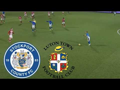 Luton Town vs Stockport County ภาพวิดีโอไฮไลท์ฟุตบอล