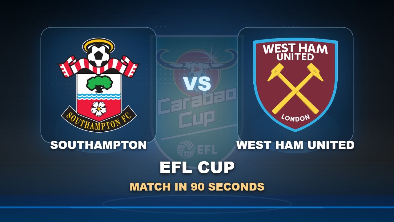 Southampton vs West Ham United ภาพวิดีโอไฮไลท์ฟุตบอล