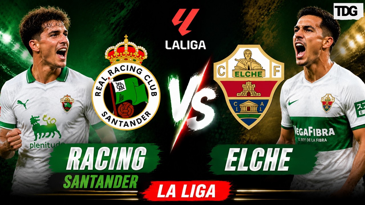 Racing Santander vs Elche ภาพถ่ายทอดสดฟุตบอล