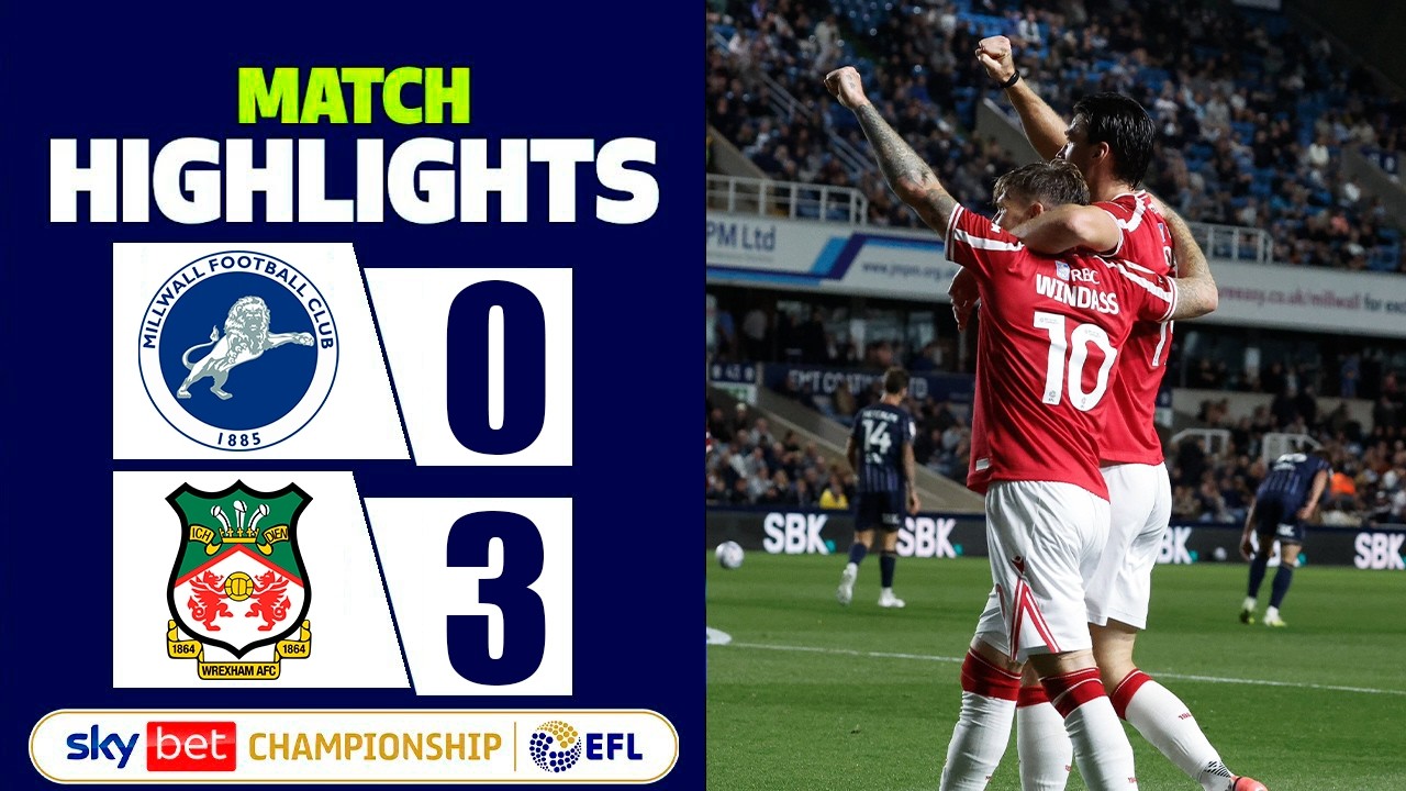 Millwall vs Wrexham ภาพวิดีโอไฮไลท์ฟุตบอล