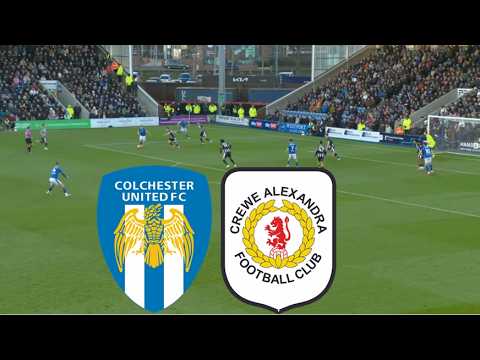 Colchester United vs Crewe Alexandra ภาพถ่ายทอดสดฟุตบอล