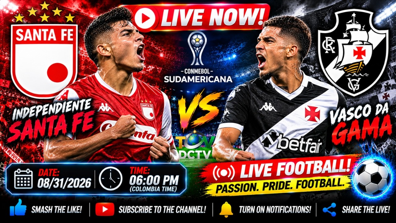 Independiente Santa Fe vs Vasco da Gama ภาพถ่ายทอดสดฟุตบอล
