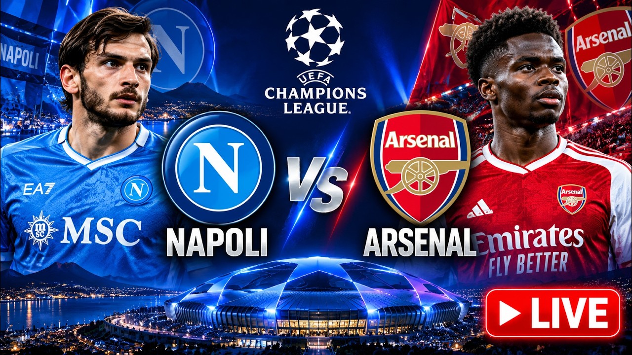 Napoli vs Arsenal ภาพถ่ายทอดสดฟุตบอล