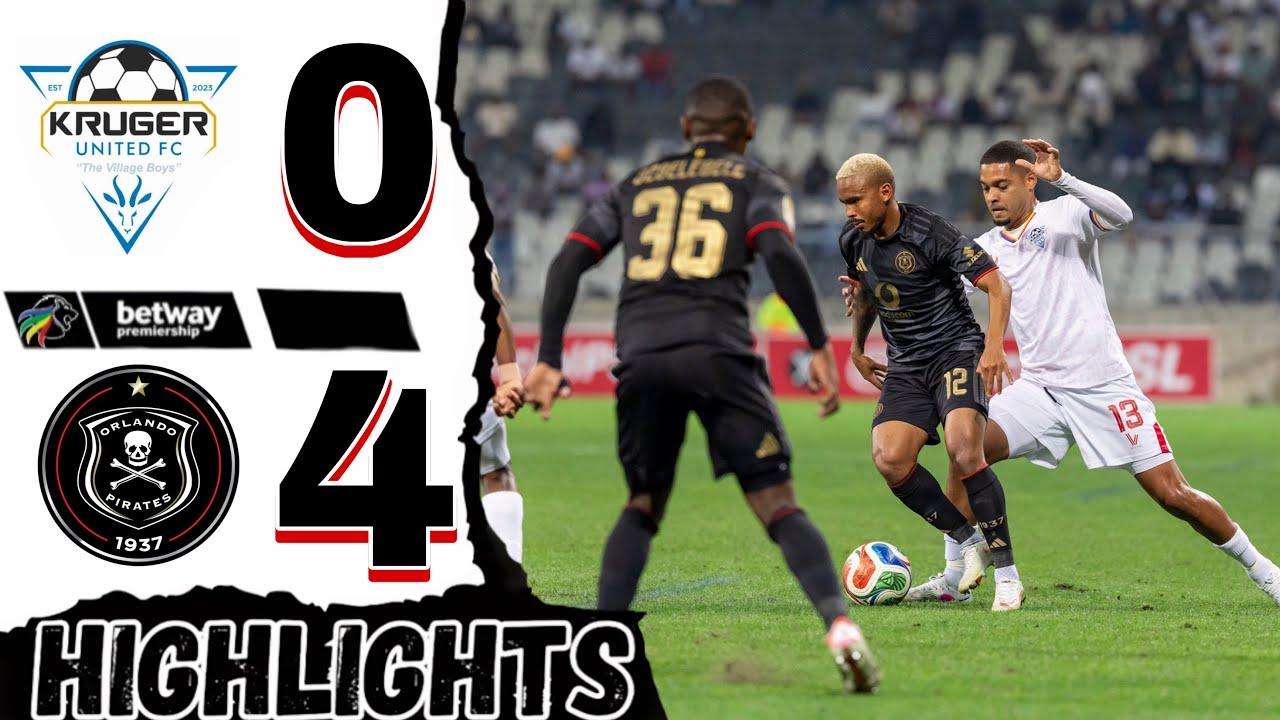 Kruger United vs Orlando Pirates วิดีโอฟุตบอล