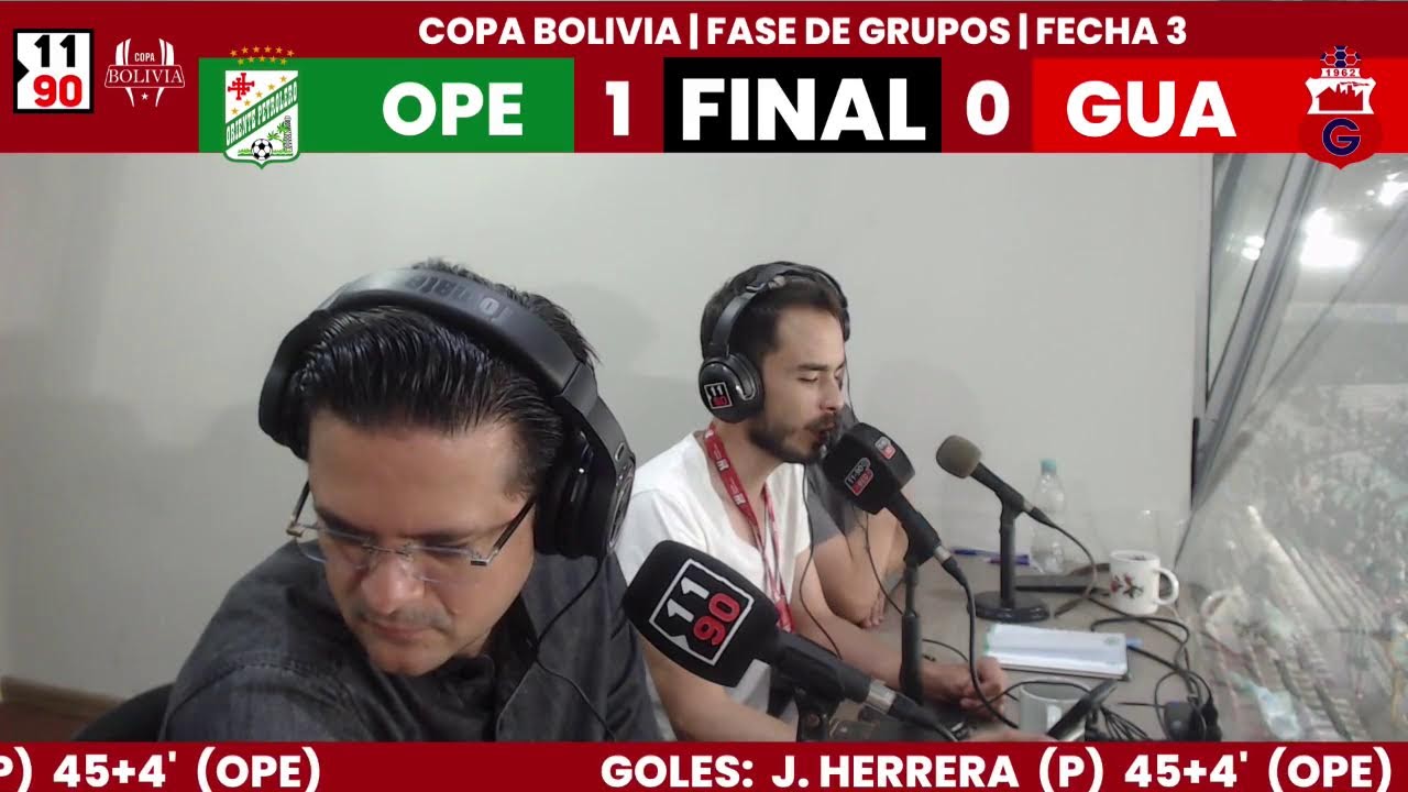 Oriente Petrolero vs Guabirá วิดีโอฟุตบอล