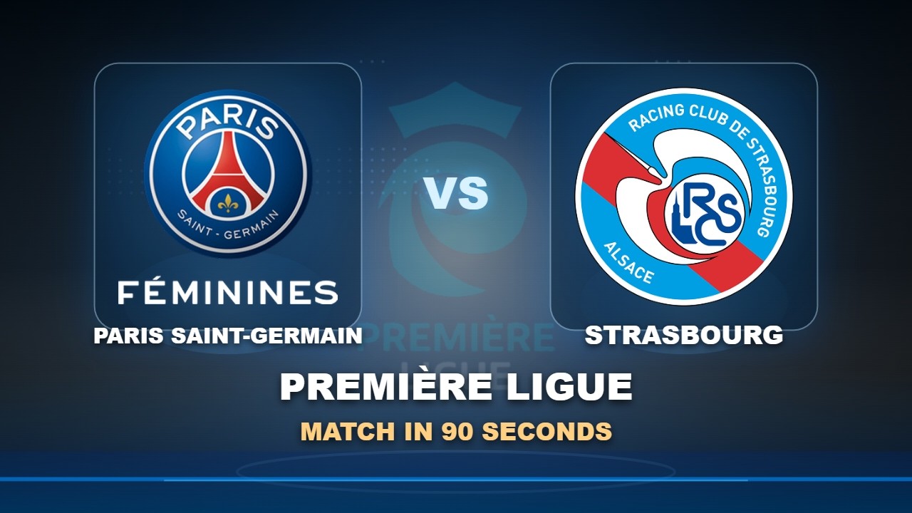 Paris Saint-Germain vs Strasbourg ภาพวิดีโอไฮไลท์ฟุตบอล