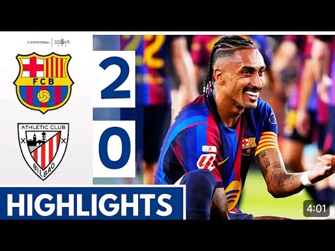 Barcelona vs Athletic Club ภาพวิดีโอไฮไลท์ฟุตบอล