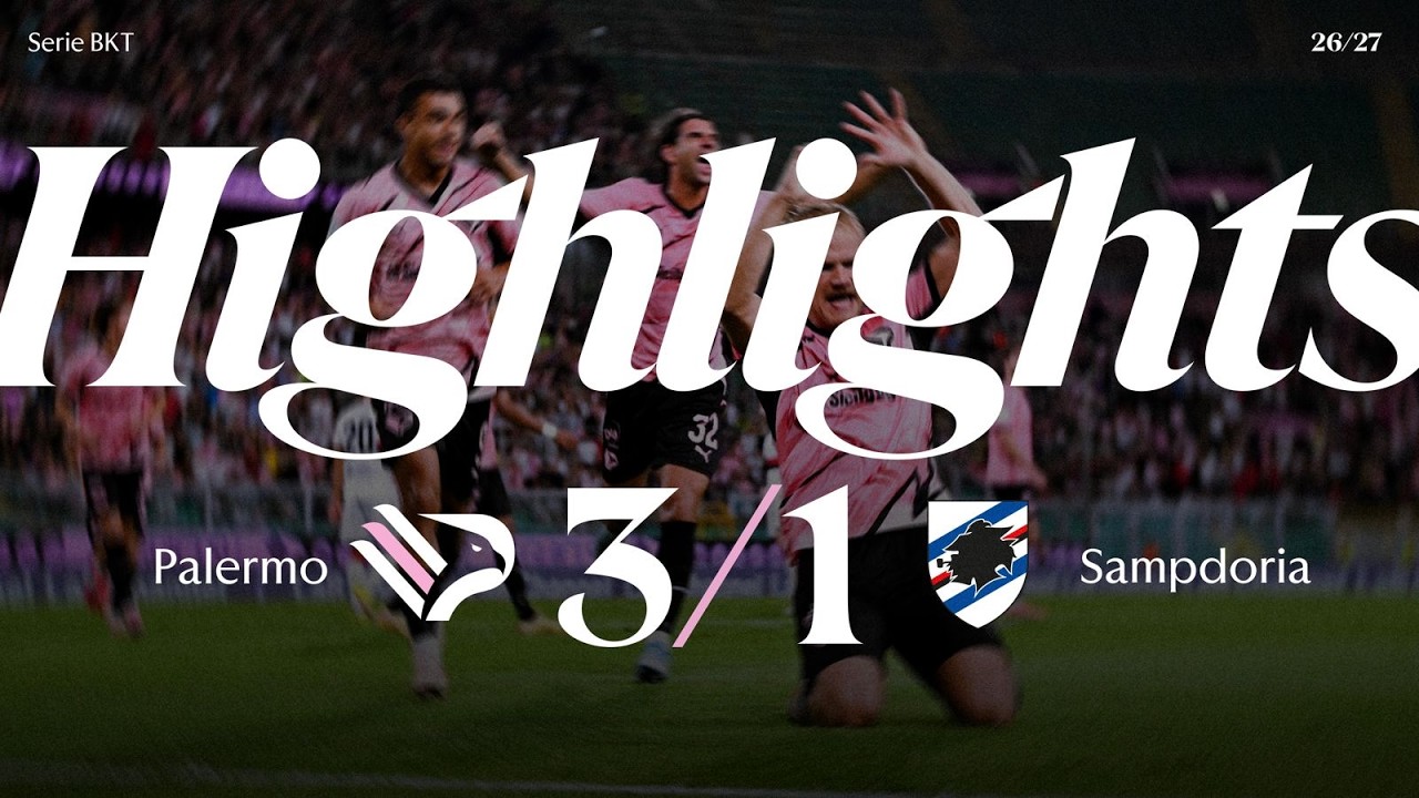 Palermo vs Sampdoria ภาพวิดีโอไฮไลท์ฟุตบอล
