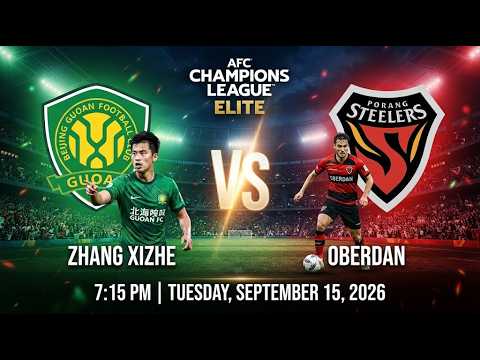 Beijing Guoan vs Pohang Steelers วิดีโอฟุตบอล