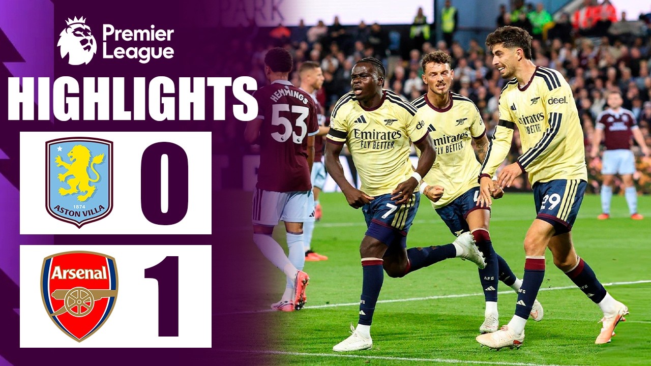 Aston Villa vs Arsenal ภาพวิดีโอไฮไลท์ฟุตบอล